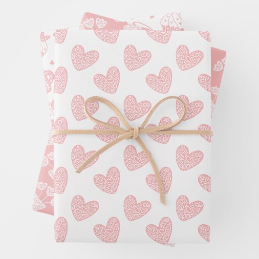 Happy Valentine's Day Geschenkpapier Set (Beispiel)