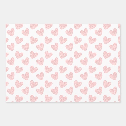 Happy Valentine's Day Geschenkpapier Set (Vorderseite)