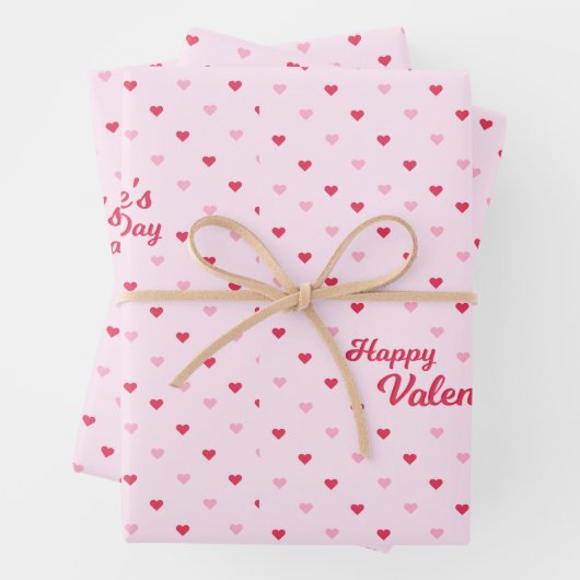 Happy Valentine's Day Geschenkpapier Set (Beispiel)