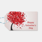 Happy Valentine's Day Gift Tags Geschenkanhänger (Rückseite Horizontal)