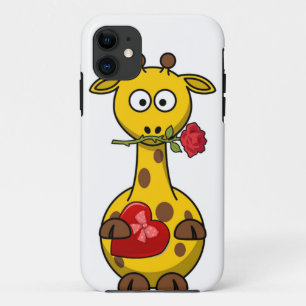 "HAPPY VALENTINE'S DAY" GIRAFFE iPhone 11 HÜLLE