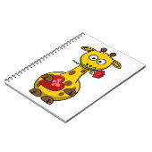 "HAPPY VALENTINE'S DAY" GIRAFFE NOTIZBLOCK (Linke Seite)