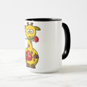 "HAPPY VALENTINE'S DAY" GIRAFFE TASSE (VorderseiteRechts)