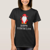 Happy Valentine's Day Gnome Plaid  Cute Heart T-Shirt (Vorderseite)