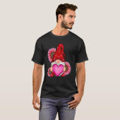 Happy Valentine's Day Gnome With Leopard Heart Sun T-Shirt (Vorne ganz)