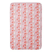 Happy Valentines Day Gnomes Muster Rot Badematte (Vorderseite Vertikal)