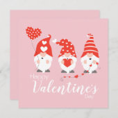 Happy Valentines Day Gnomes Red Pink (Vorne/Hinten)