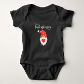 Happy Valentines Day Gnomes Red Pink Baby Strampler (Vorderseite)