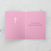 Happy Valentine's Day God is Love Scripture Tulips Karte (Innenseite)