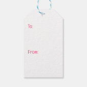 Happy Valentines Day Golden Retriever Hunde Geschenkanhänger (Rückseite)