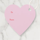 Happy Valentines Day Golden Retriever Hunde Geschenkanhänger (Rückseite)