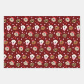 Happy Valentines Day Golden Retriever Hunde Geschenkpapier Set (Vorderseite 2)