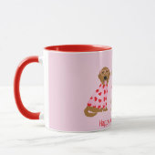 Happy Valentines Day Golden Retriever Hunde Tasse (Links)
