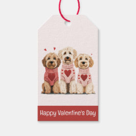 Happy Valentines Day Goldendoodle Hunde Geschenkanhänger