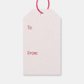 Happy Valentines Day Goldendoodle Hunde Geschenkanhänger (Rückseite)