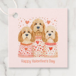 Happy Valentines Day Goldendoodle Hunde Geschenkanhänger