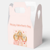 Happy Valentines Day Goldendoodle Hunde Geschenkschachtel (Geöffnet)