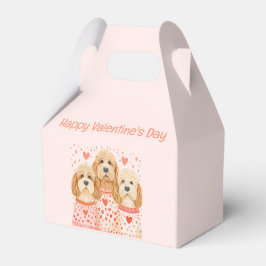 Happy Valentines Day Goldendoodle Hunde Geschenkschachtel