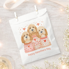 Happy Valentines Day Goldendoodle Hunde Geschenktütchen
