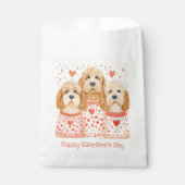 Happy Valentines Day Goldendoodle Hunde Geschenktütchen (Vorderseite)