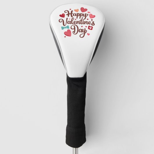 Happy Valentine's Day Golf Headcover (Vorderseite)