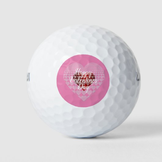 Happy Valentines Day Golfball (Vorderseite)