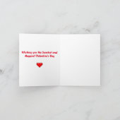 Happy Valentine's Day Grandson Karte (Innenseite)