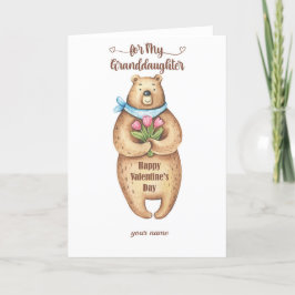 Happy Valentine's Day Grandtochter Card Feiertagskarte