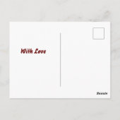 Happy Valentine's Day Grandtochter Postkarte (Rückseite)