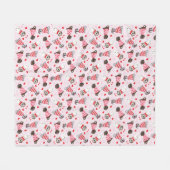 Happy Valentines Day Great Dane Hunde Fleecedecke (Vorderseite (Horizontal))