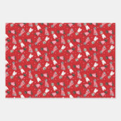 Happy Valentines Day Great Dane Hunde Geschenkpapier Set (Vorderseite 2)