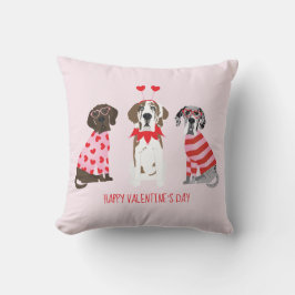 Happy Valentines Day Great Dane Hunde Kissen