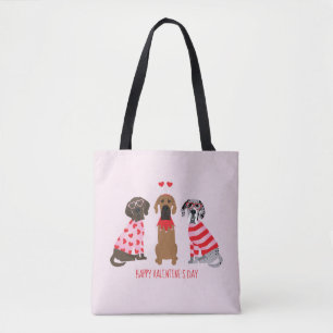 Happy Valentines Day Great Dane Hunde Tasche