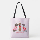 Happy Valentines Day Great Dane Hunde Tasche (Rückseite)