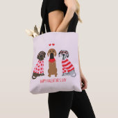 Happy Valentines Day Great Dane Hunde Tasche (Von Nahem)