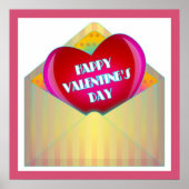 "HAPPY VALENTINE'S DAY" GREETING CARD POSTER (Vorne)
