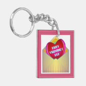 "HAPPY VALENTINE'S DAY" GREETING CARD SCHLÜSSELANHÄNGER (Vorderseite links)