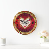 Happy Valentine's Day Große Wanduhr (Zuhause)