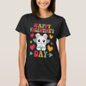 Happy Valentines Day Hamster Heart Love Groovy T-Shirt (Vorderseite)