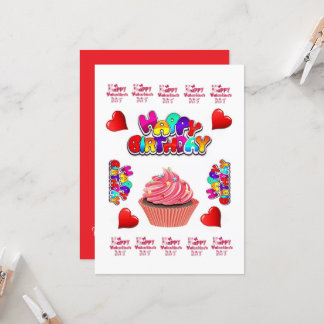 Happy Valentine's Day Happy Birthday Einladung