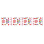Happy Valentine's Day Happy Birthday Table Runner Kurzer Tischläufer (Horizontal)