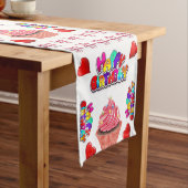 Happy Valentine's Day Happy Birthday Table Runner Kurzer Tischläufer (Beispiel)