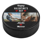 Happy Valentine's Day Heart 2 Fotos Eishockey Puck (3/4)