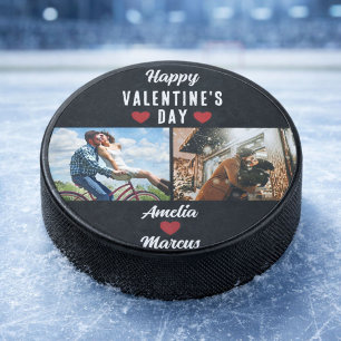 Happy Valentine's Day Heart 2 Fotos Eishockey Puck