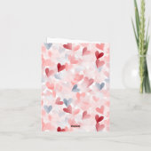 Happy Valentines Day Heart Card Dankeskarte (Rückseite)