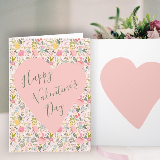 Happy Valentines Day heart Card Feiertagskarte