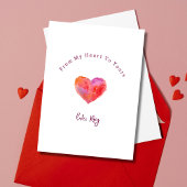 Happy Valentine's Day Heart Classroom Valentine Mitteilungskarte