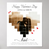HAPPY VALENTINE'S DAY HEART COLLAGE POSTER (Vorne)