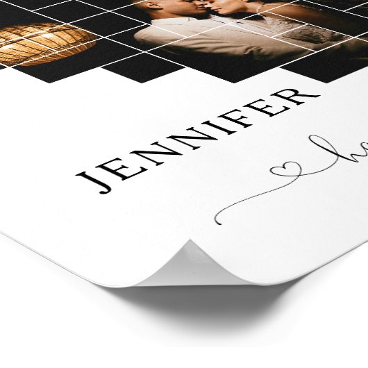 HAPPY VALENTINE'S DAY HEART COLLAGE POSTER (Ecke)