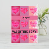 Happy Valentine's Day Heart Feiertagskarte (Stehend Vorderseite)